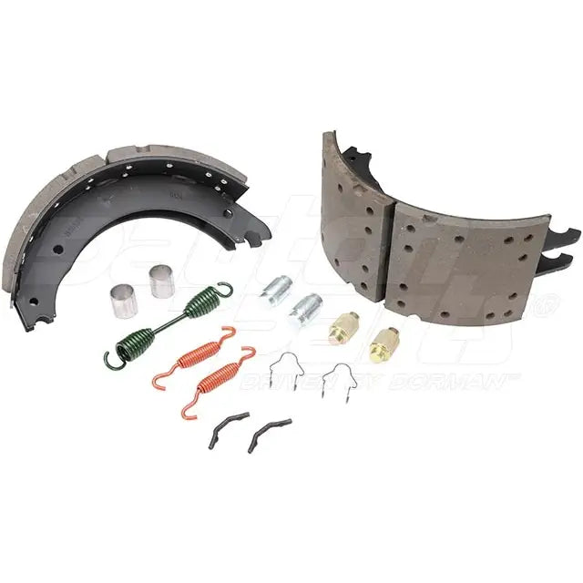 Dayton SB23M4515Q brake shoebox with 16.5 x 7.0 Rockwell Q 23K specifications, showing the metal container with brake components inside.