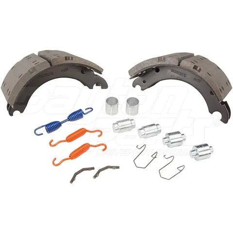 Dayton SB23M4692FC brake shoebox with 12.25 x 7.5-inch Dana FC 23K brake shoes for heavy-duty vehicle maintenance.