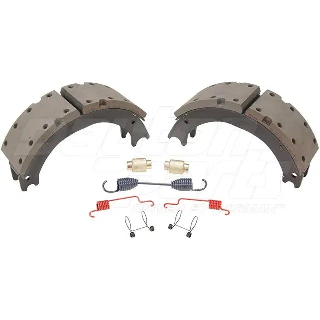 Dayton SB23M4729E2 brake shoebox with 15x4 inch size for Eaton 23k brake system, shown in black with metal components.