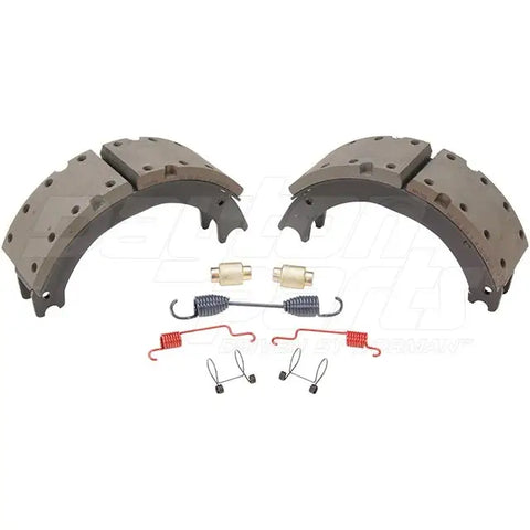 Dayton SB23M4729E2 brake shoebox with 15x4 inch size for Eaton 23k brake system, shown in black with metal components.