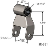 SE-831-  SHACKLE for GM 2-1/4in 2-1/2in Wide Spring - Nick's Truck Parts