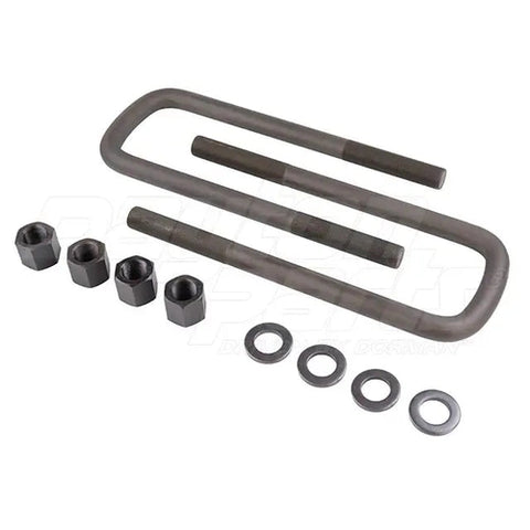 Automann Hendrickson U Bolt Kit with 3/4 inch diameter, 6 3/8 inch length, and 10-inch overall length for heavy-duty applications.