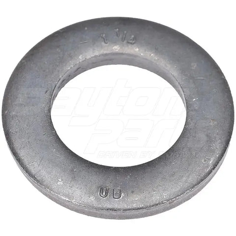 Dayton MUBW204 extra thick hard washer, 1-1/4 inch diameter, shown in package of 24, for hardware and construction projects.