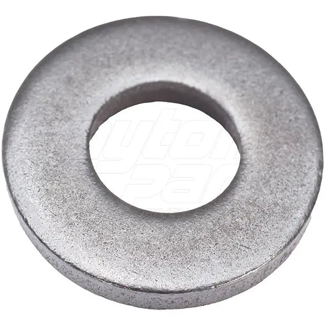 Dayton HDW-120 extra thick 1/2 inch hard washers in a package of 24, showing metal washers with a smooth finish.