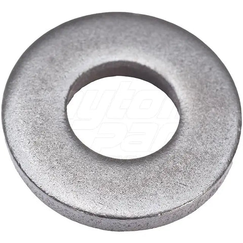 Dayton HDW-120 extra thick 1/2 inch hard washers in a package of 24, showing metal washers with a smooth finish.