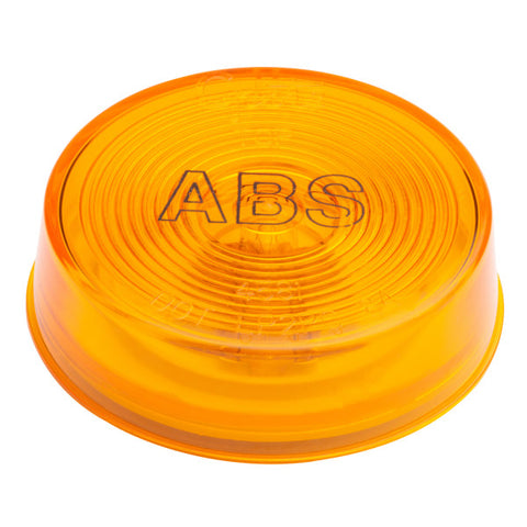 Amber 2-1/2 inch marker light by Automann, made of durable ABS, designed for vehicle visibility and safety.