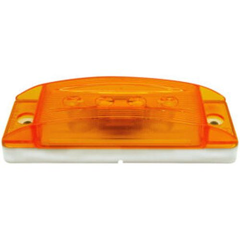 Automann 571.LG29A-Marker Light with reflex amber lens, 2x6 inches, used for vehicle lighting and signaling.