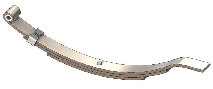 UNA-047- Utility Trailer Leaf Spring-Flat End Slipper 3/Leaf