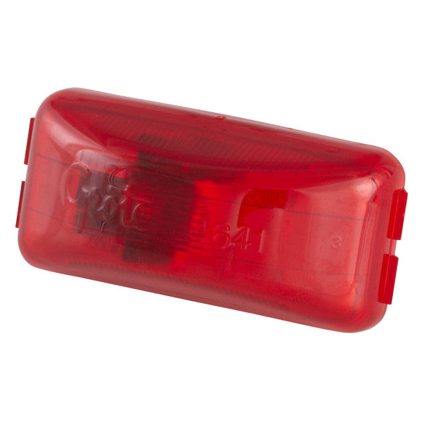 Red Automann 571.LG15R marker light, 1-1/4 inch by 2-1/2 inch, compact lighting signal for vehicles.