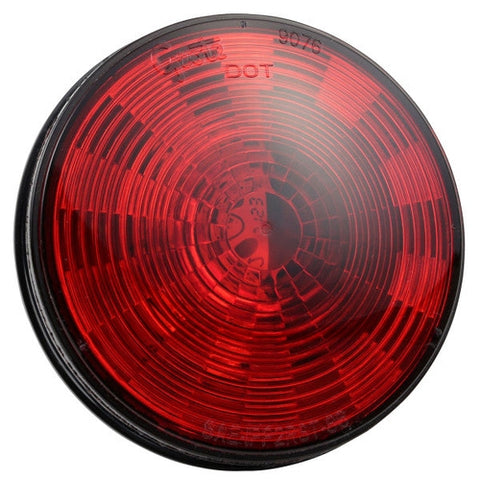 Automann 571.LD40R7-S/T/T LED 4-inch red light showing a bright red LED lens on a white background