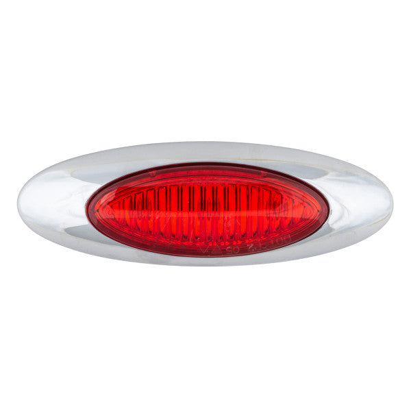 Red LED marker light by Automann, 1-1/2 inch by 4 inch, designed for vehicle lighting and safety.