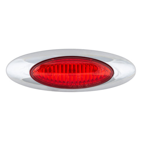Red LED marker light by Automann, 1-1/2 inch by 4 inch, designed for vehicle lighting and safety.
