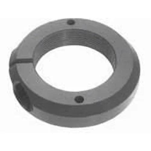 Automann MX504-Mack 5-inch trunion nut for suspension systems, showing the heavy-duty metal nut with detailed threading.
