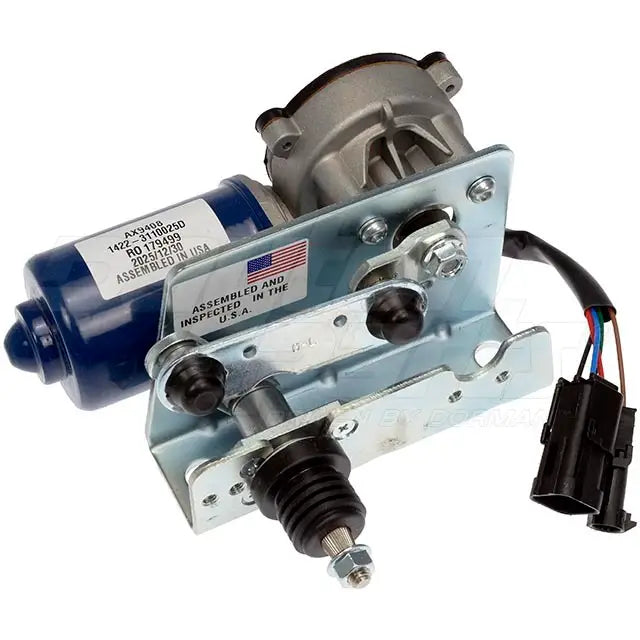 Dayton 602-9242M heavy duty windshield wiper motor with black housing and mounting components