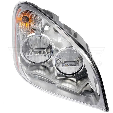 Dayton LED headlight for right side vehicle lighting, compact and durable automotive headlight with clear lens and modern design