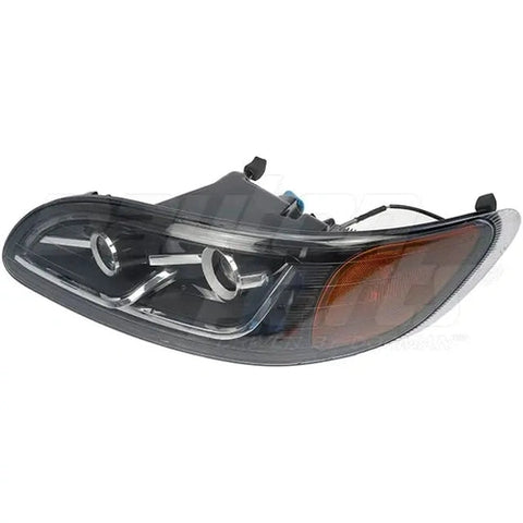 Dayton Heavy Duty LED Headlight with durable design and bright illumination, shown in a close-up image.