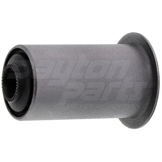 Dayton RB-117 leaf spring bushing set with two black rubber bushings for vehicle suspension repair.
