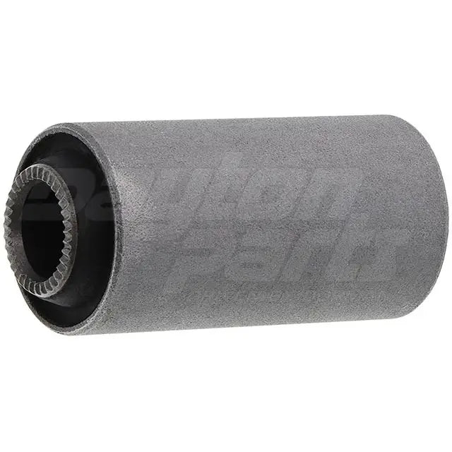Dayton RB-120 leaf spring bushing silent block, pair of rubber bushings for vehicle suspension, shown in black with metal cores.