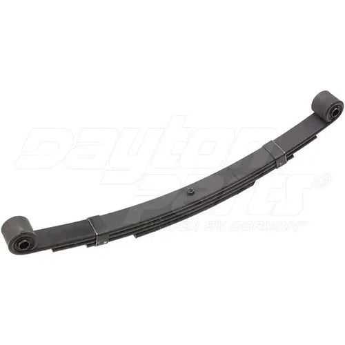 Dayton US-1096 Utility leaf spring, 2-inch wide eye-to-eye spring, used in heavy-duty suspension or equipment.