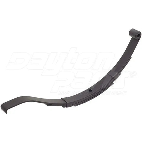 Dayton US-3018 utility leaf spring with 1-3/4 inch wide eye/slipper hook, used in machinery or equipment.