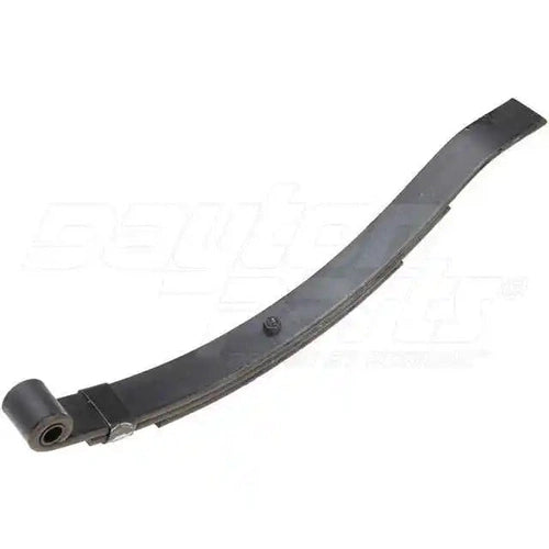Dayton US-3059 utility leaf spring with 1-3/4-inch wide eye and slipper, featuring a curved radius for suspension use