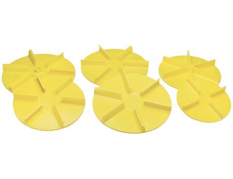 1308904 -Buyers-SAM Universal Yellow Poly Replacement Spinner 20 Inch Diameter Clockwise - Nick's Truck Parts