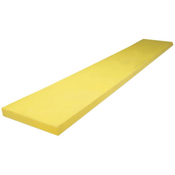 1312520 -Buyers-SAM Yellow Polyurethane Cutting Edge For Municipal Snow Plows - 1-1/2 X 8 X 132 In., No Holes - Nick's Truck Parts