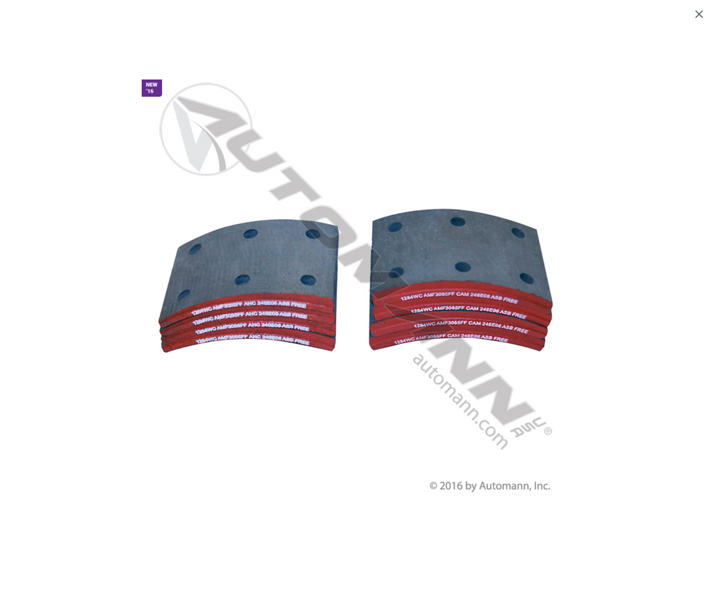 140.1284WC.30- Brake Lining - Nick's Truck Parts