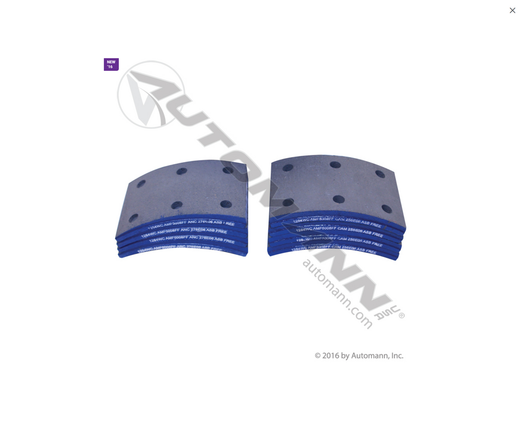 140.1284WC.50- Brake Lining - Nick's Truck Parts