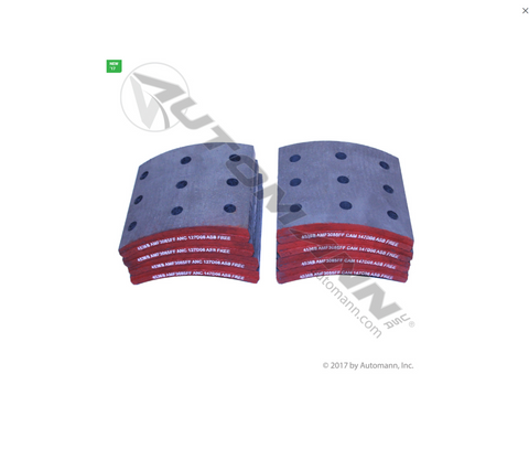 140.4536B.30 - Brake Lining - Nick's Truck Parts