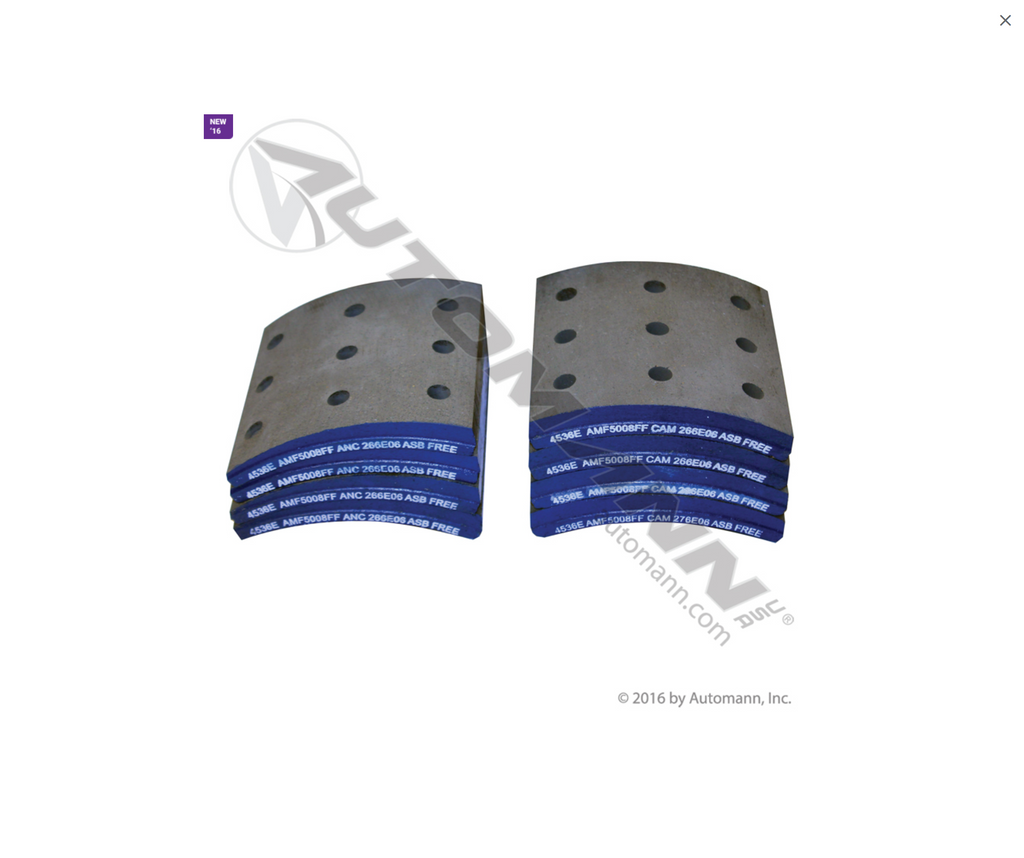 140.4536E.50 - Brake Lining - Nick's Truck Parts