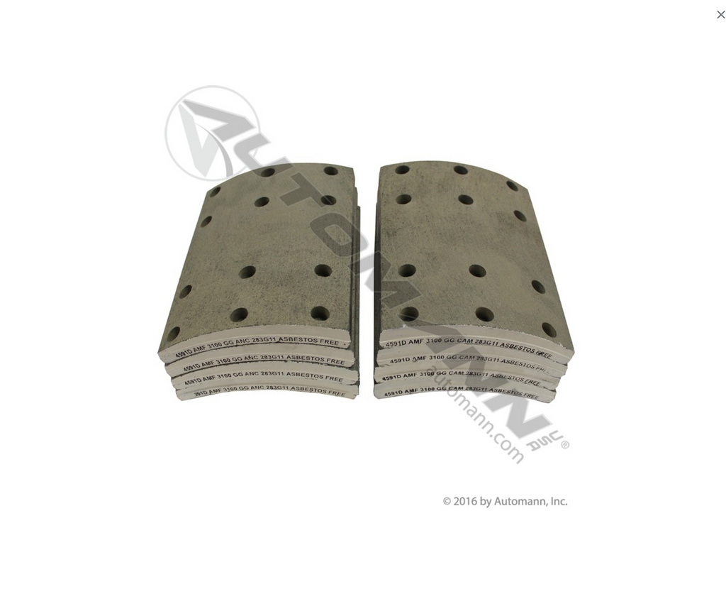 140.4591.31 - Brake Lining - Nick's Truck Parts