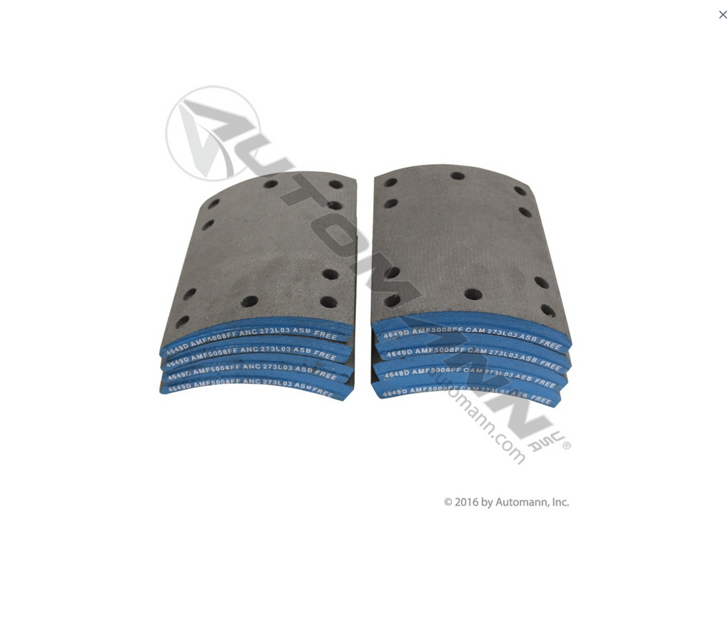 140.4649.50 - Brake Lining - Nick's Truck Parts