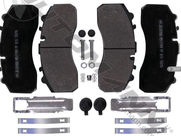 141.D1203SD-Air Disc Brake Pads Severe Duty(FMSI 8323 D1203), (product_type), (product_vendor) - Nick's Truck Parts