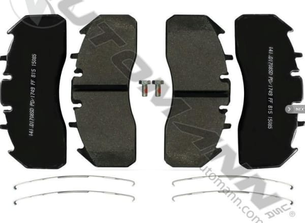 141.D1308SD-Air Disc Brake Pads Severe Duty (FMSI 8931 D1708), (product_type), (product_vendor) - Nick's Truck Parts