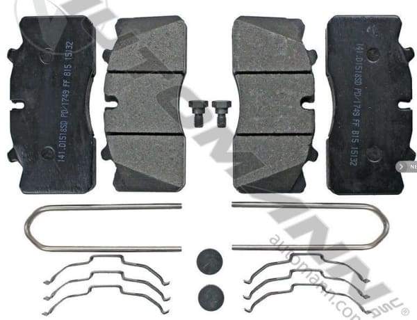 141.D1518SD-Air Disc Brake Pads Severe Duty(FMSI 8727-D1518), (product_type), (product_vendor) - Nick's Truck Parts
