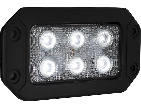 1492191 -Buyers- Recessed 6.5 Inch Wide Rectangular LED Flood Light - Nick's Truck Parts