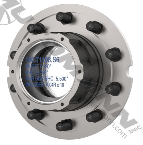 150.T1108.S6-Inboard Mount Hub Assembly, (product_type), (product_vendor) - Nick's Truck Parts