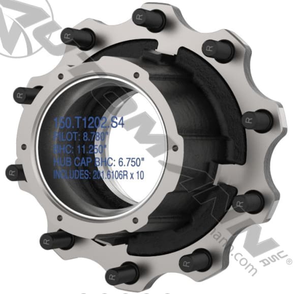 150.T1202.S4-Outboard Mount Hub Assembly, (product_type), (product_vendor) - Nick's Truck Parts