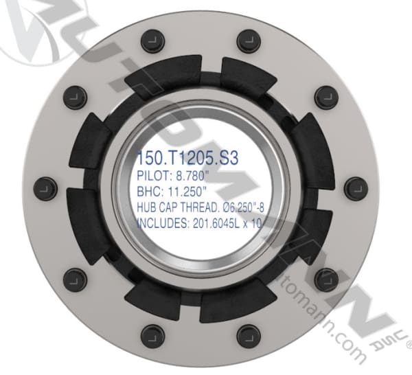 150.T1205.S3-Outboard Mount Hub Assembly, (product_type), (product_vendor) - Nick's Truck Parts
