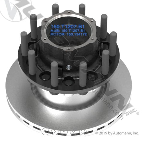 150.T1207.B1-Hub-Rotor Assembly, (product_type), (product_vendor) - Nick's Truck Parts