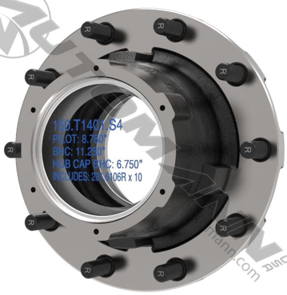 150.T1401.S4-Outboard Mount Hub Assembly, (product_type), (product_vendor) - Nick's Truck Parts