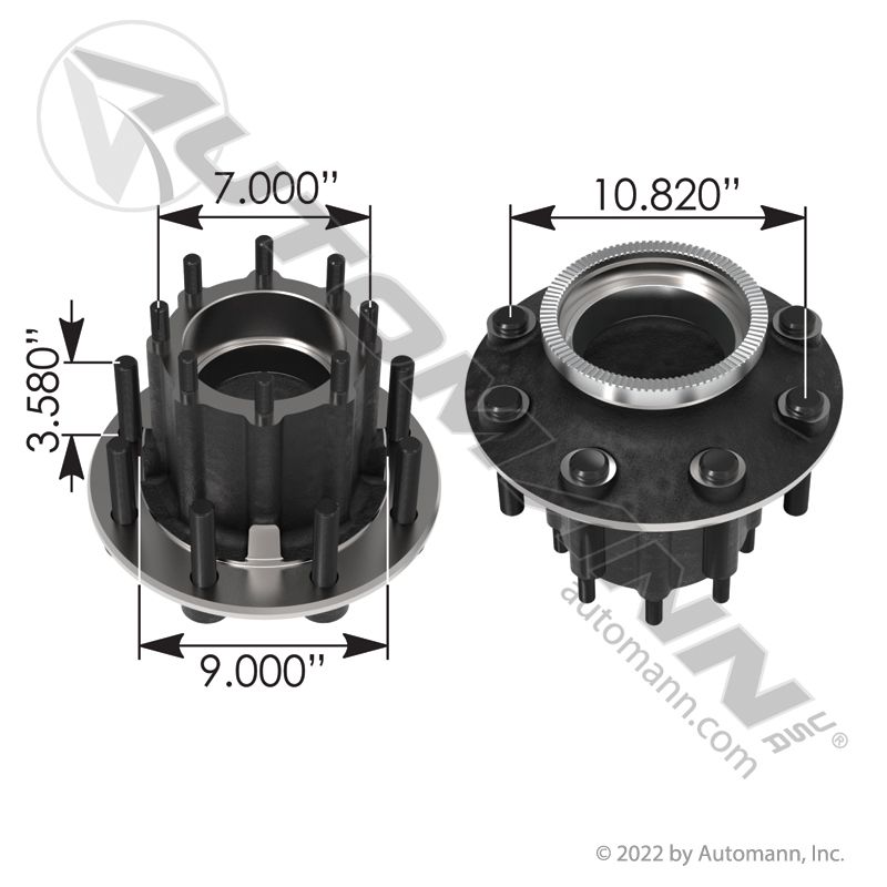 150.D1105.S1- Drive Hub Assembly - Nick's Truck Parts