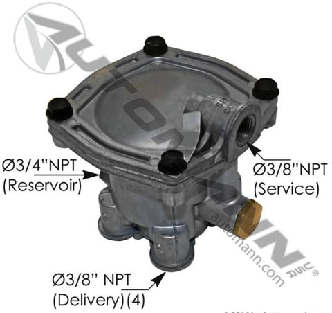 170.110600-Sealco Type Service Relay Valve, (product_type), (product_vendor) - Nick's Truck Parts
