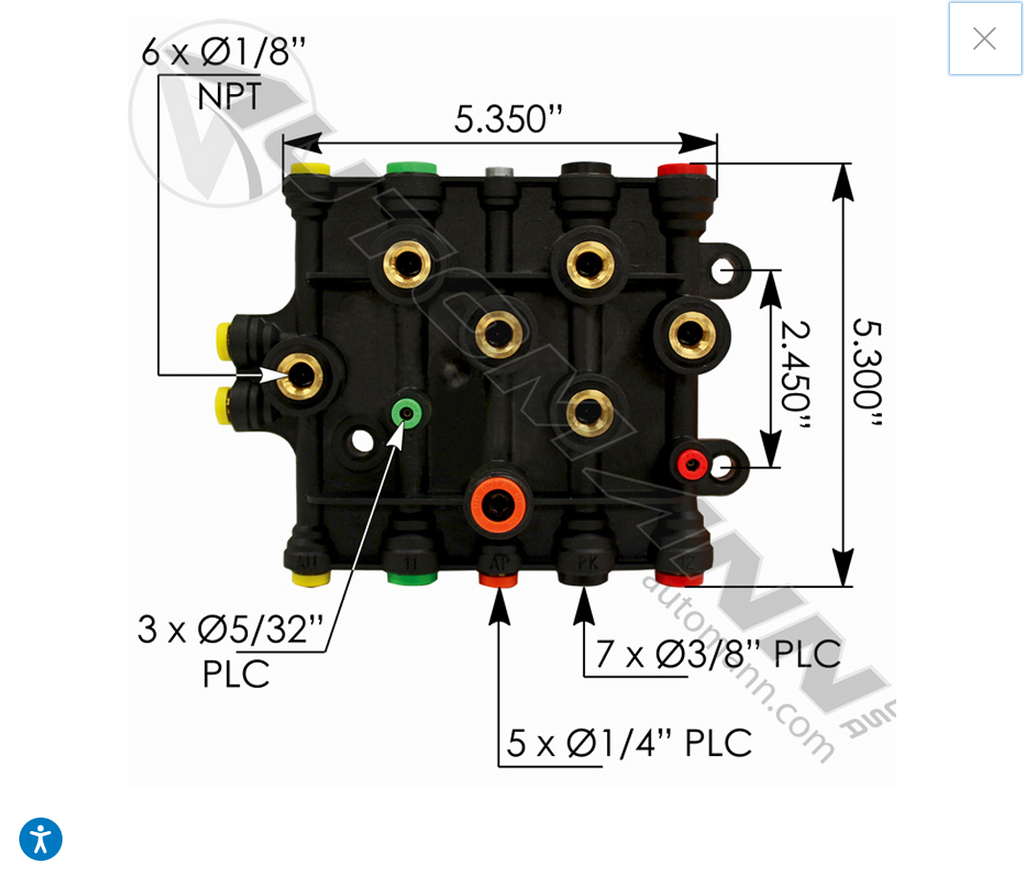 170.1010OE- - OEM Air Manifold Freightliner - Nick's Truck Parts