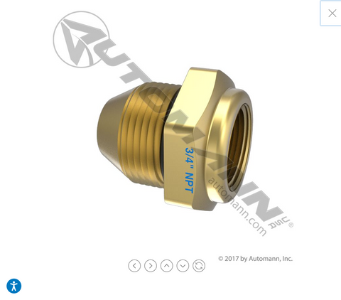170.107799 - AD9 Type Check Valve 3/4in NPT - Nick's Truck Parts