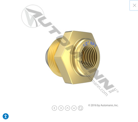 170.107800 - AD9 Type Check Valve 1/2in NPT - Nick's Truck Parts