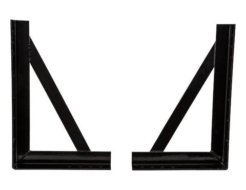 Buyers- 1701012- 18x27 Inch Welded Black Formed Steel Mounting Brackets - Nick's Truck Parts
