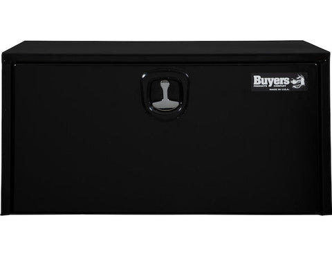 Buyers - 1702306 18x18x36 Inch Black Steel Underbody Truck Box With Built-In Shelf - 3-Point Latch - Nick's Truck Parts