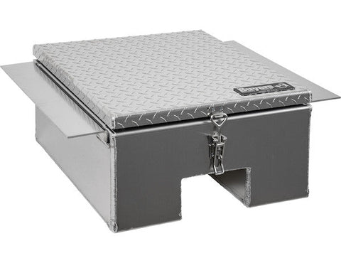 1705381- Buyers 12x24x22 Inch Diamond Tread Aluminum In-Frame Truck Tool Box With Notched Bottom - Nick's Truck Parts